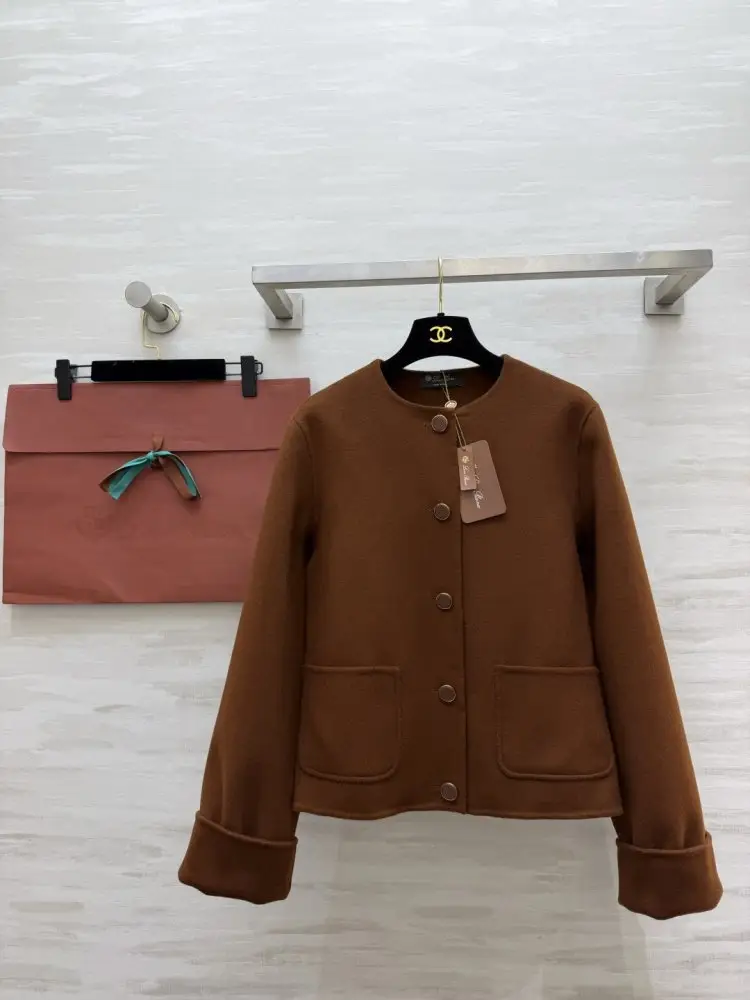Loro Piana — Короткий двостороннє вовняне пальто з круглим вирізом