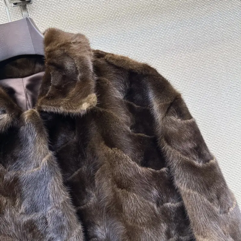 Loro Piana A short coat of норкового fur — Photo 4