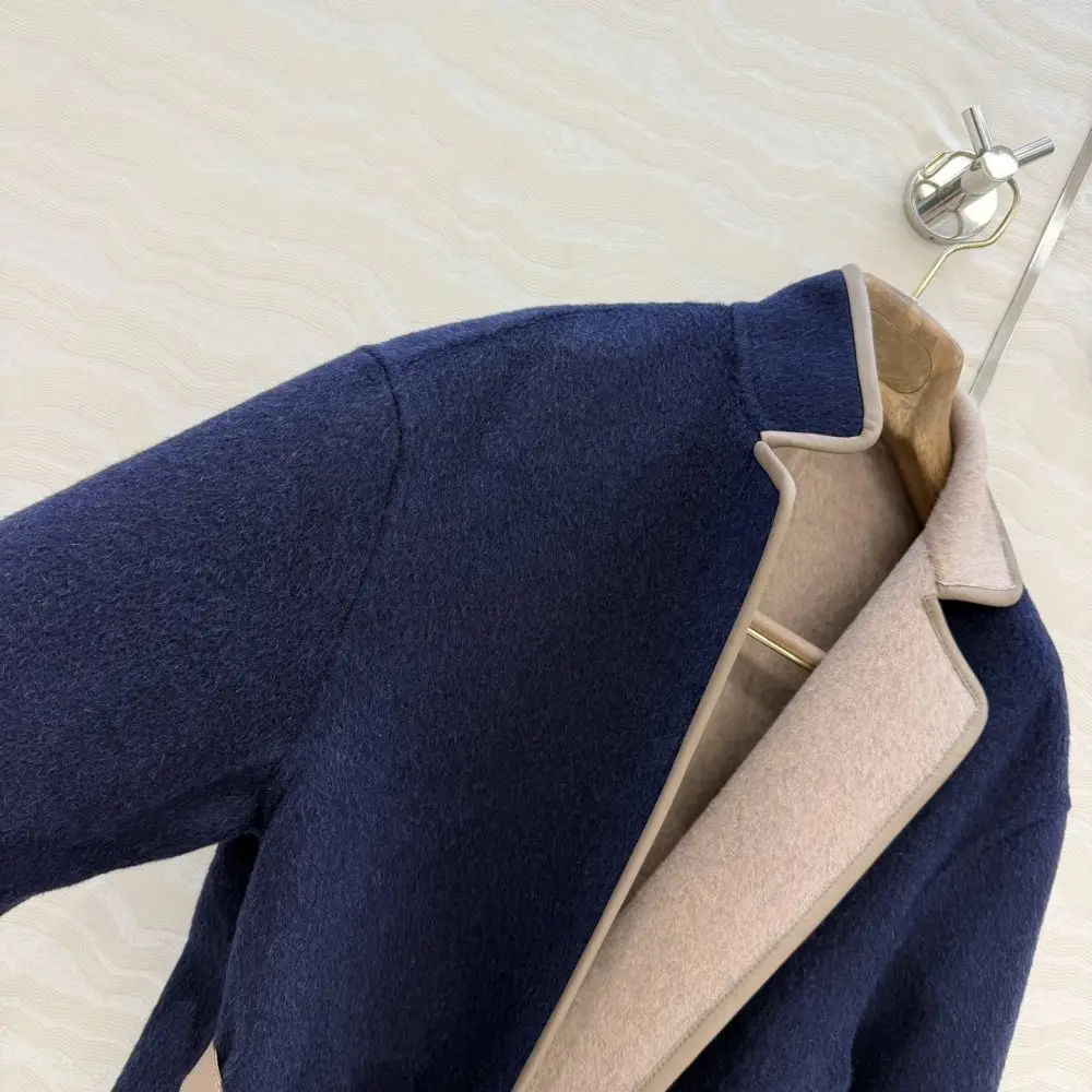 Loro Piana Двустороннее длинное пальто из кашемира — Фото 5
