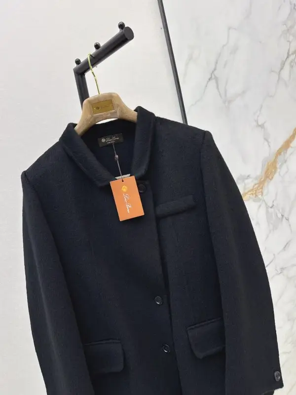 Loro Piana Двустороннее шерстяное пальто с лацканами — Фото 2