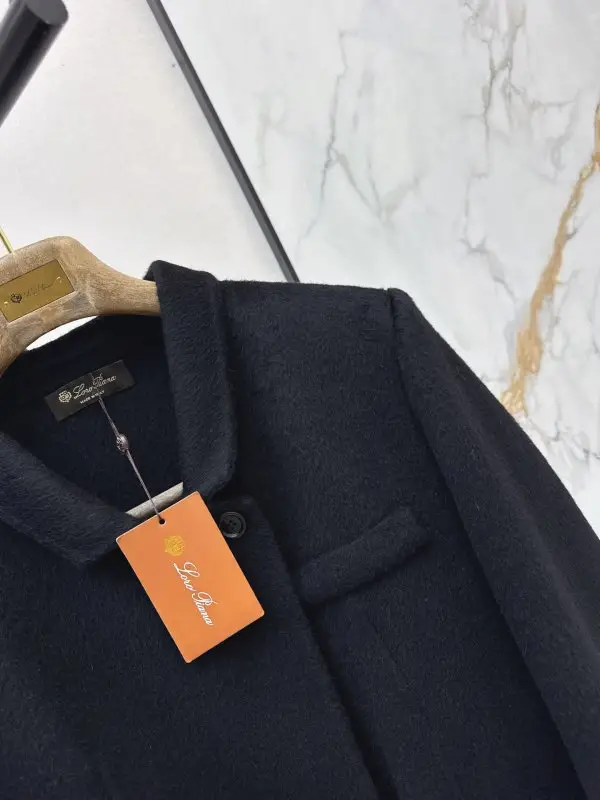 Loro Piana Двустороннее шерстяное пальто с лацканами — Фото 4
