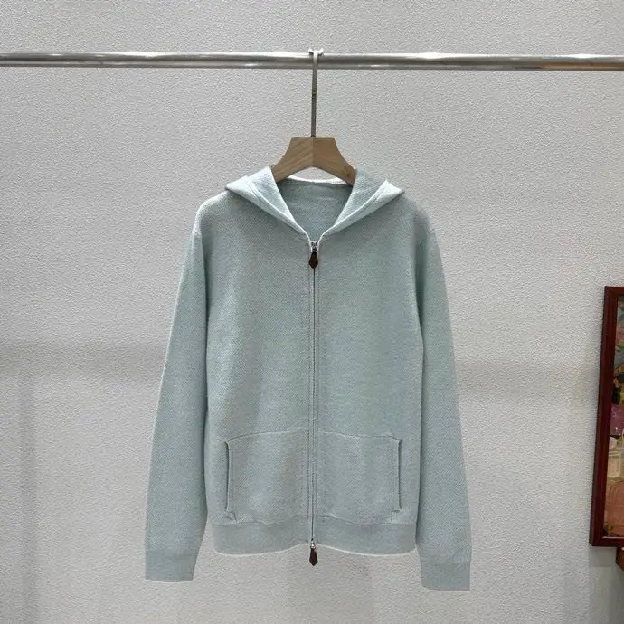 Loro Piana — Cashmere cardigan from hood and lightning
