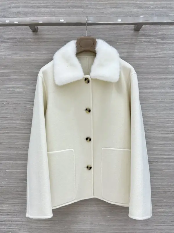 Loro Piana — Кашемірове жіноче пальто з норковым хутром