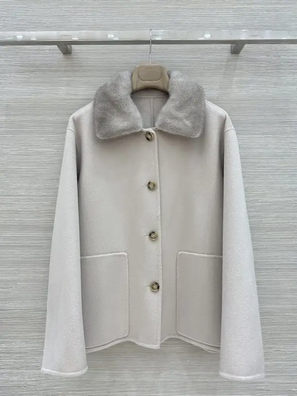 Loro Piana — Кашемірове жіноче пальто з норковым хутром