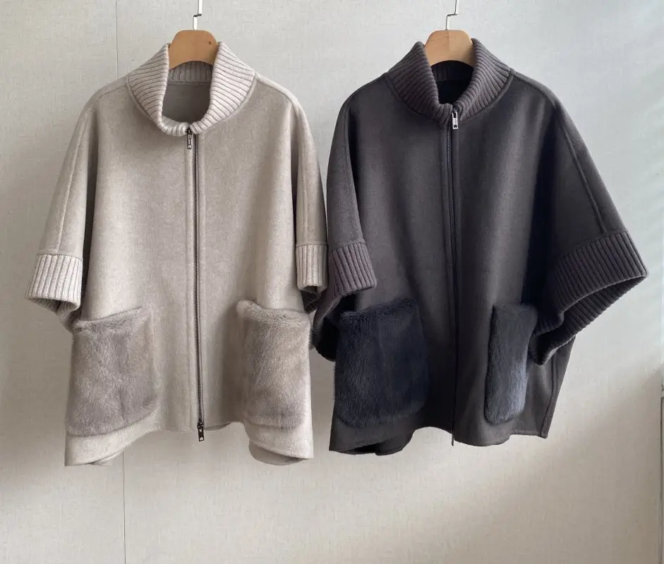 Loro Piana — Coat from mink wool and collar-reception