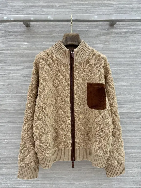 Loro Piana — Пальто з кашеміру з подвійними кишенями і картатим візерунком
