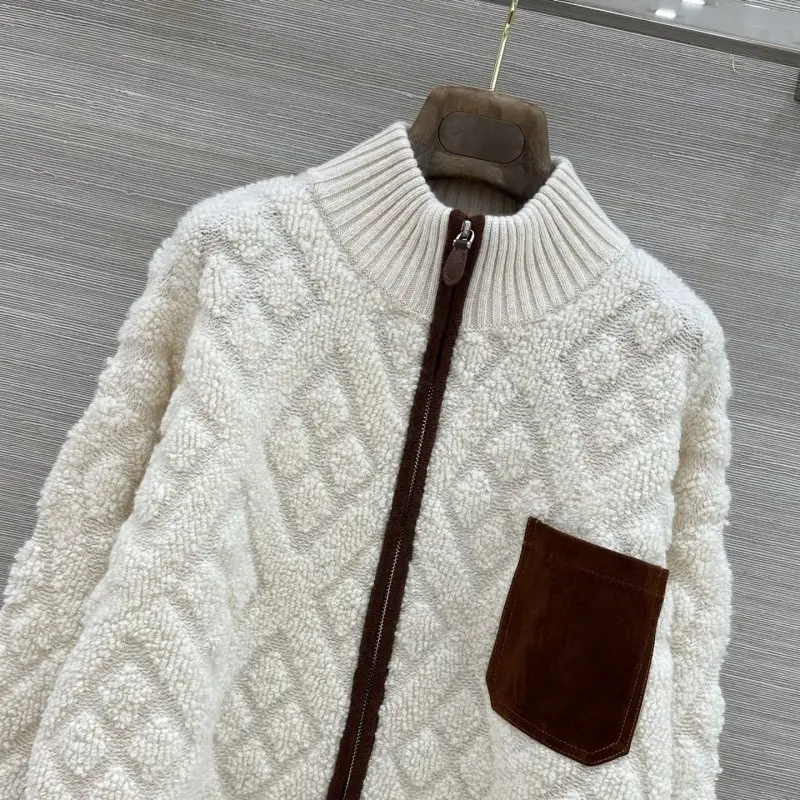 Loro Piana Coat of cashmere from double pockets and checkered pattern — Photo 2