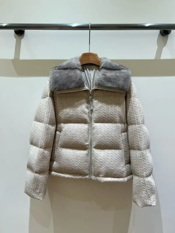 Loro Piana — Пуховик жіночий з норковым хутром