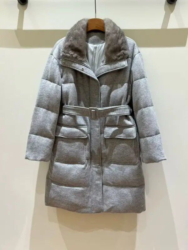 Loro Piana — Пуховик жіночий з норковым хутром