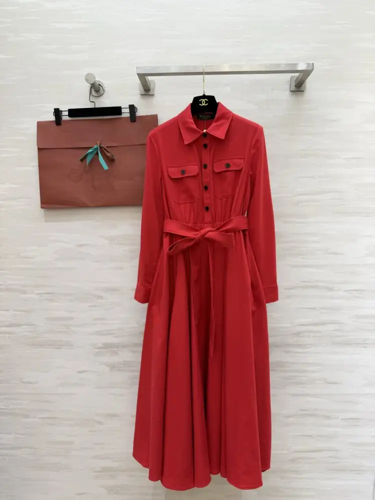 Loro Piana — Платье длинное красное