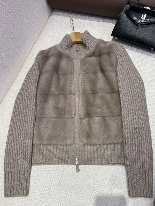 Loro Piana — Jacket cashmere women's from fur mink