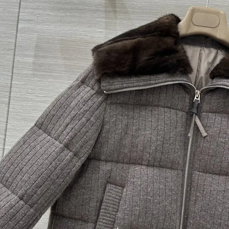 Loro Piana Куртка кашеміру жіноча на пуху — Фото 3
