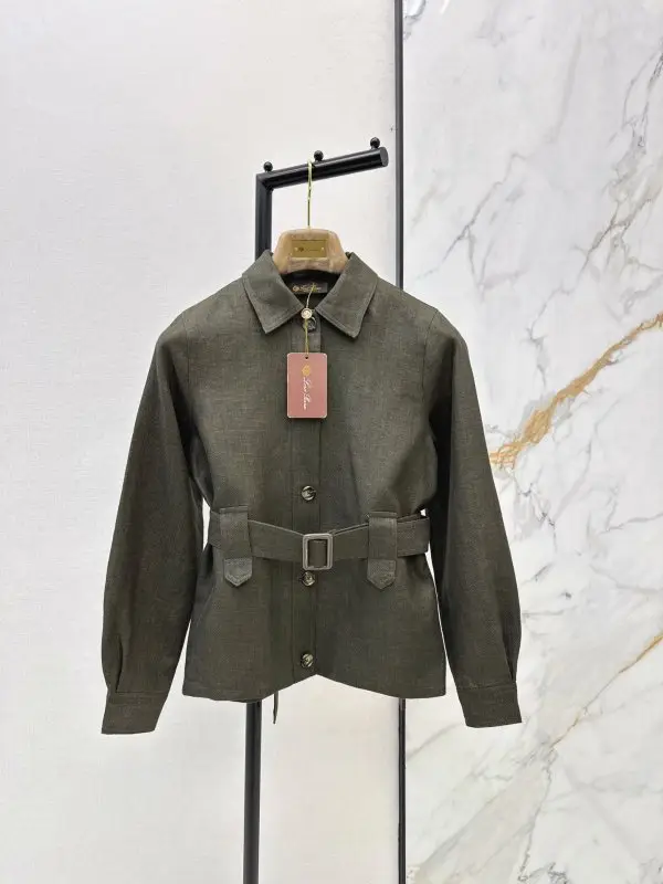 Loro Piana — Лляна куртка жіноча з поясом