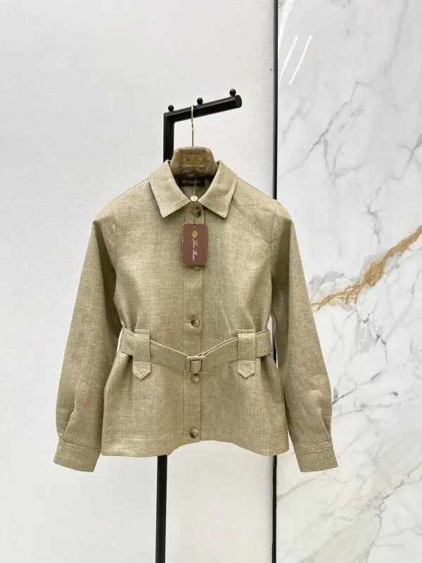 Loro Piana — Лляна куртка жіноча з поясом