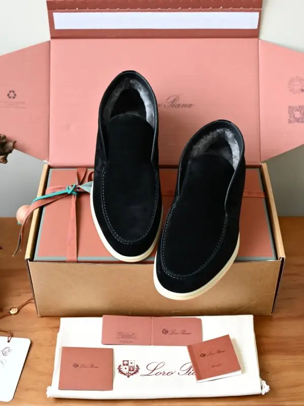 Loro Piana — Лоферы чоловічі на хутрі зимові