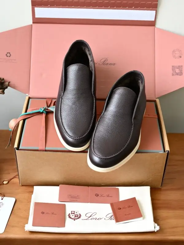 Loro Piana — Лоферы чоловічі на хутрі зимові