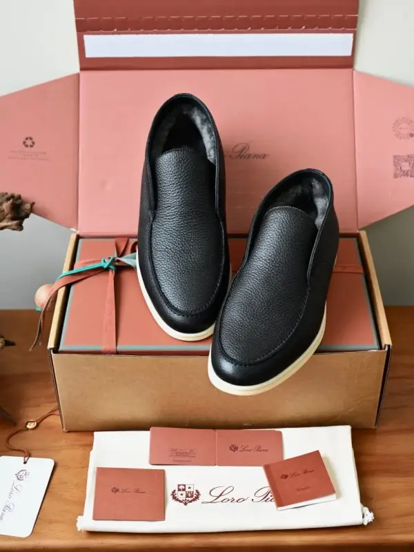 Loro Piana — Лоферы чоловічі на хутрі зимові