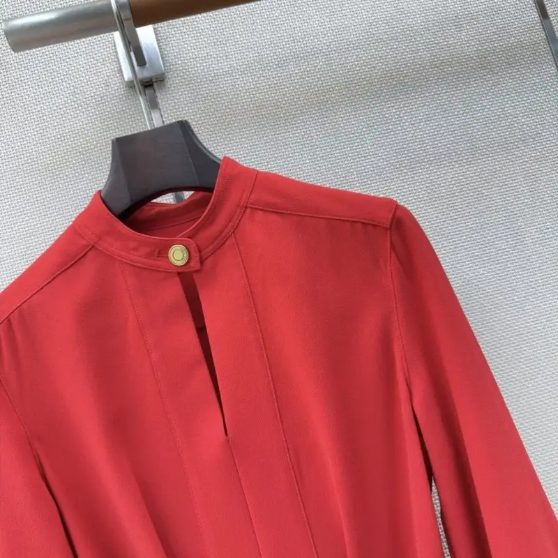 Loro Piana Long red плиссированное dress — Photo 4