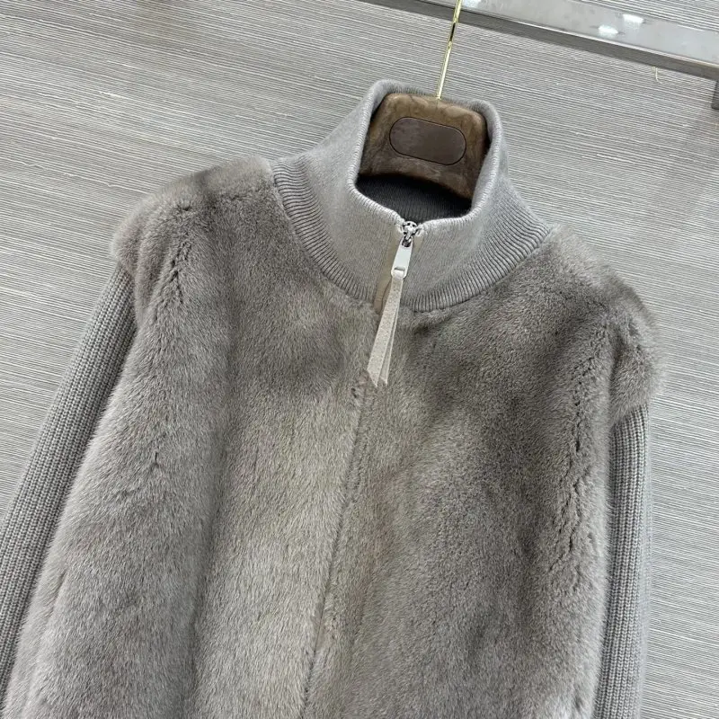 Loro Piana Luxury women's jacket of mink and cashmere — Photo 2