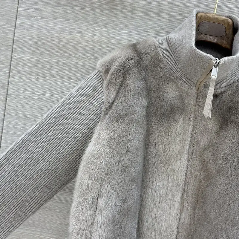 Loro Piana Luxury women's jacket of mink and cashmere — Photo 3