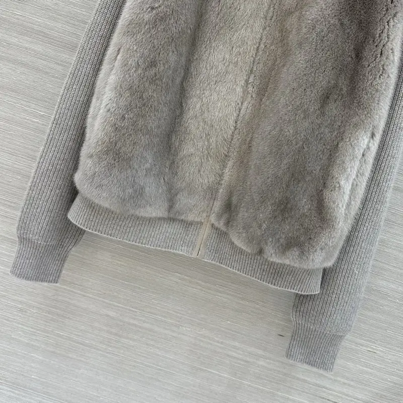 Loro Piana Luxury women's jacket of mink and cashmere — Photo 4