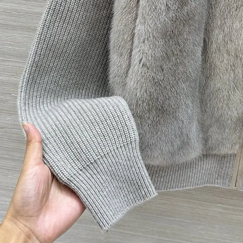 Loro Piana Luxury women's jacket of mink and cashmere — Photo 5