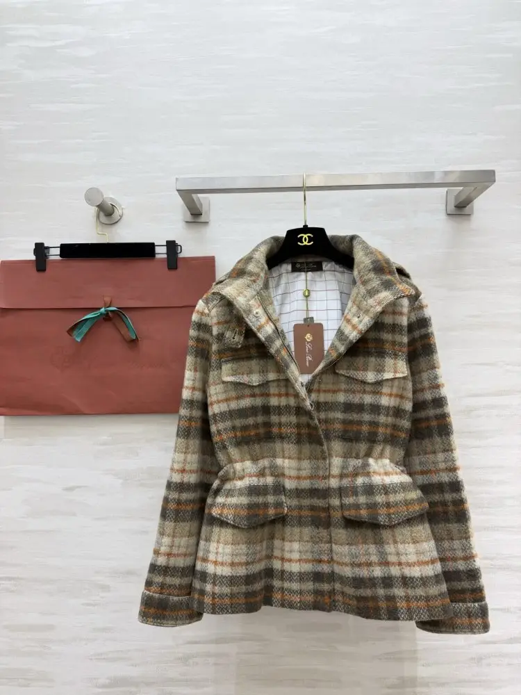 Loro Piana — Ретро клетчатое шерстяное пальто