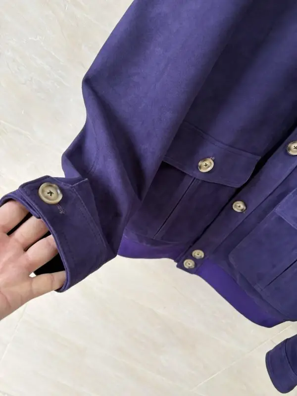 Loro Piana Замшевая мужская куртка — Фото 4