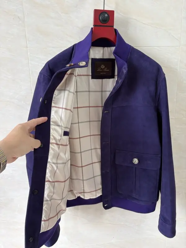 Loro Piana Замшевая мужская куртка — Фото 5