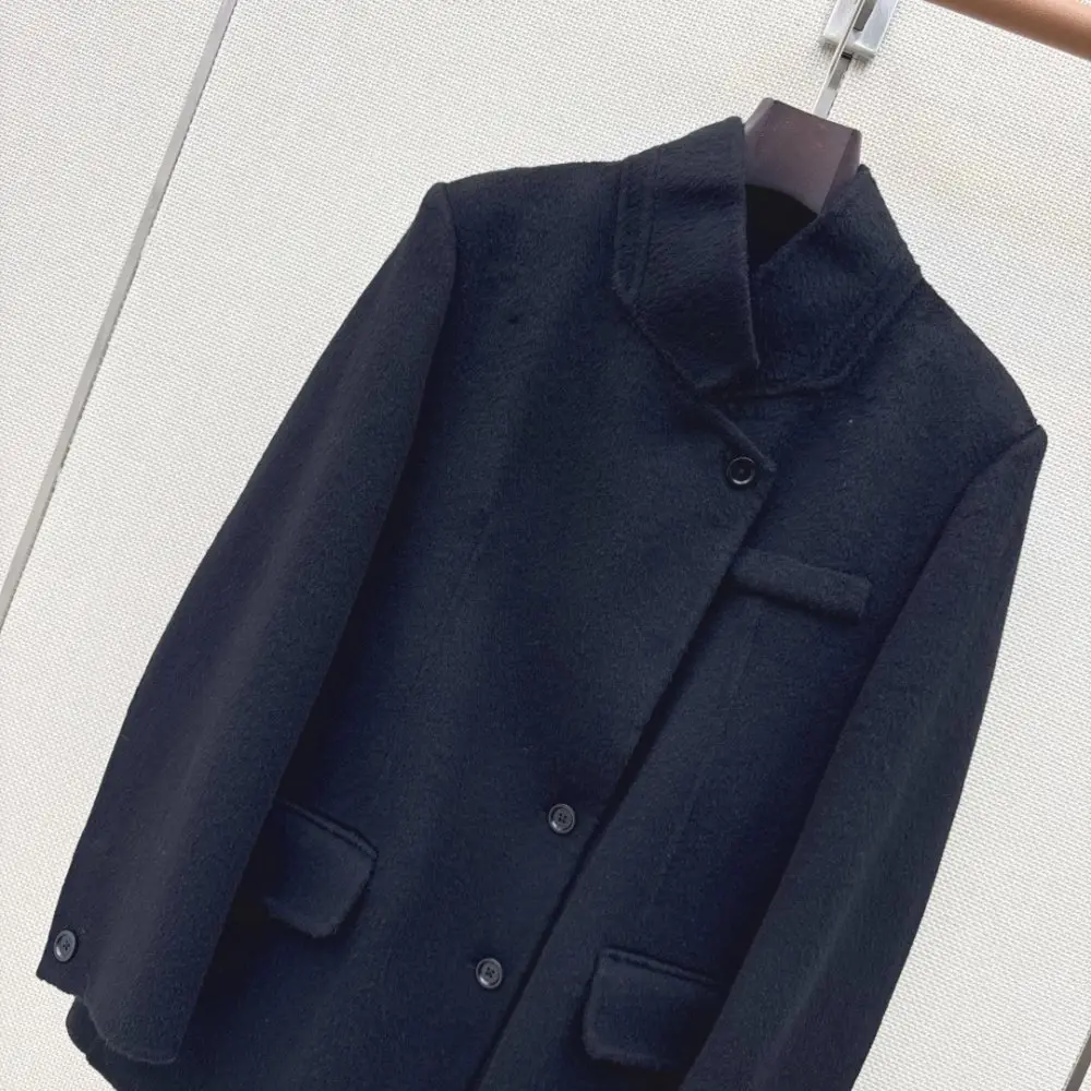 Loro Piana Двухстороннее шерстяное пальто с лацканами — Фото 2