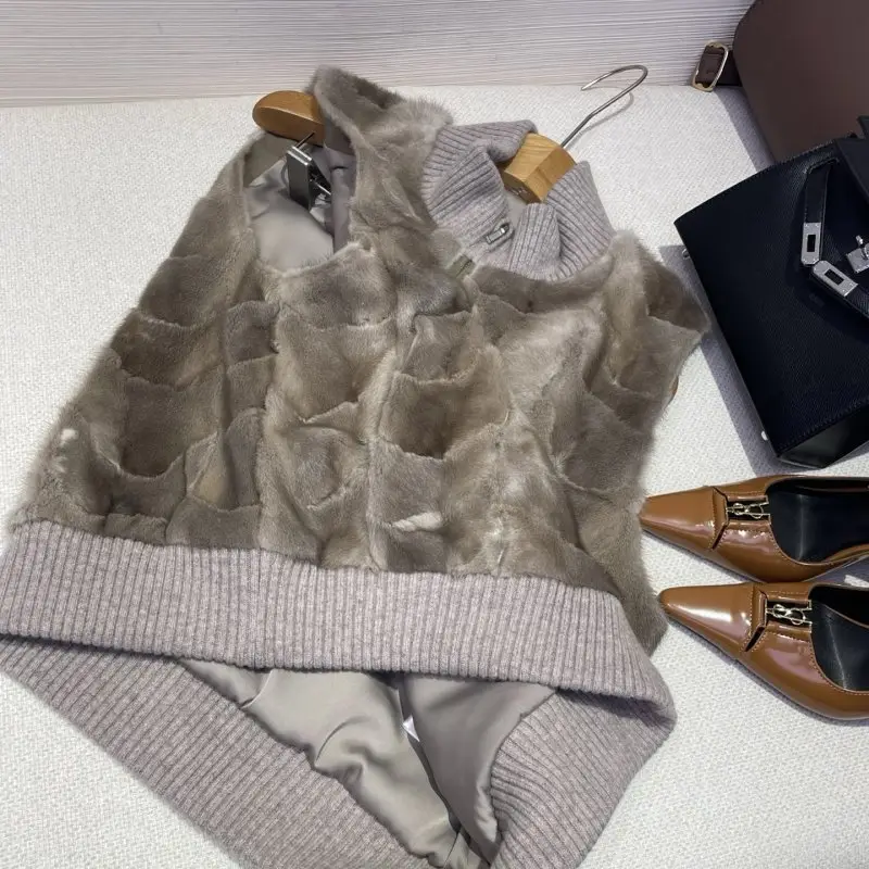 Loro Piana Жилетка кашеміру з норковым хутром — Фото 5