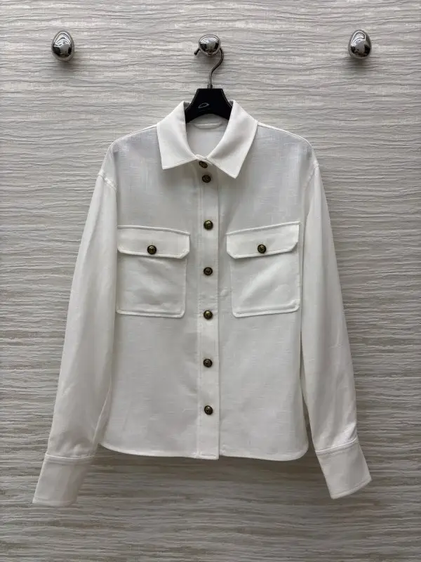 Loro Piana — Біла сорочка з льону