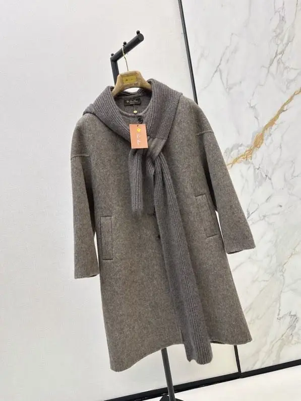 Loro Piana Женское однобортное шерстяное пальто — Фото 2