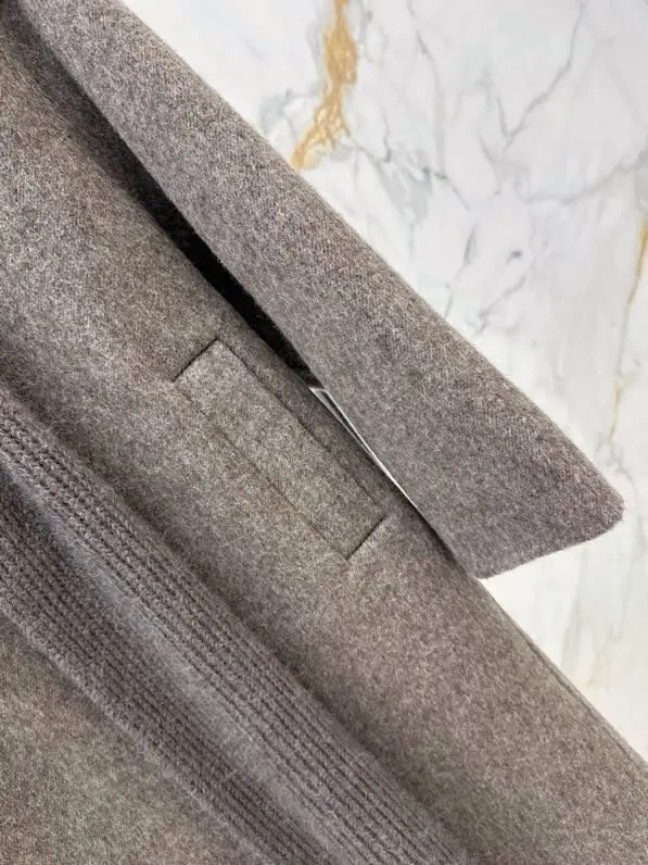 Loro Piana Женское однобортное шерстяное пальто — Фото 3
