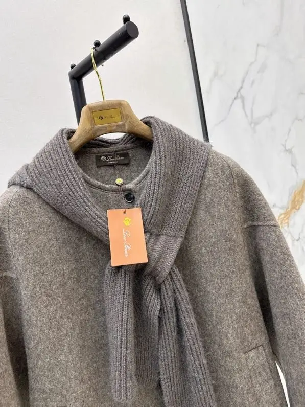Loro Piana Женское однобортное шерстяное пальто — Фото 4