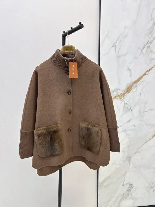 Loro Piana — Wool coat from fur mink