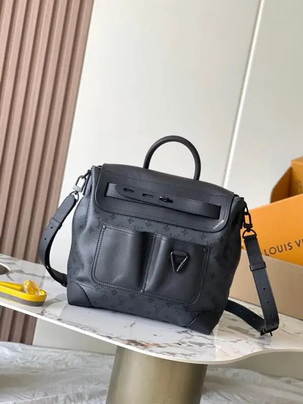 Louis Vuitton — Сумка STEAMER 30 чоловіча шкіряна