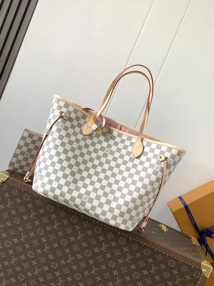 Louis Vuitton — Сумка тоут Neverfull 31 см з канваса Damier Ebene