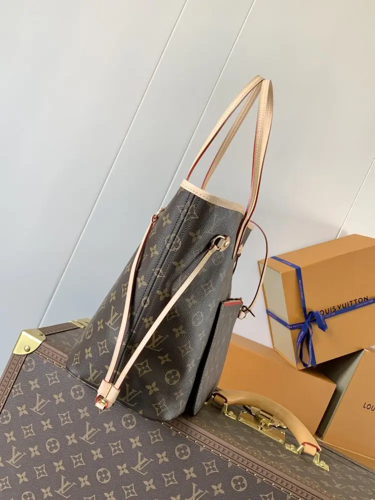 Louis Vuitton Сумка тоут Neverfull 31 см з канваса Damier Ebene — Фото 2