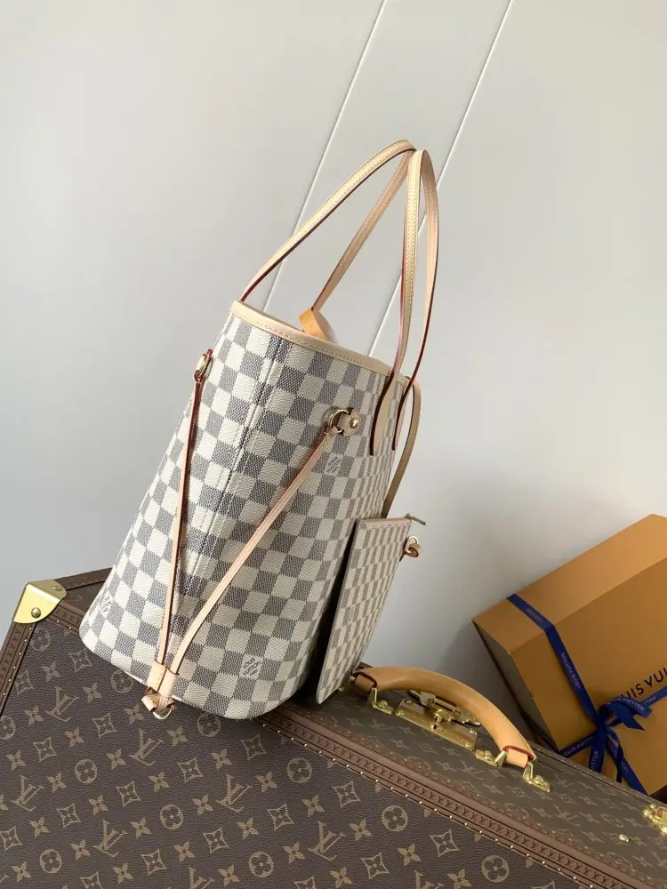 Louis Vuitton Сумка тоут Neverfull 31 см з канваса Damier Ebene — Фото 2