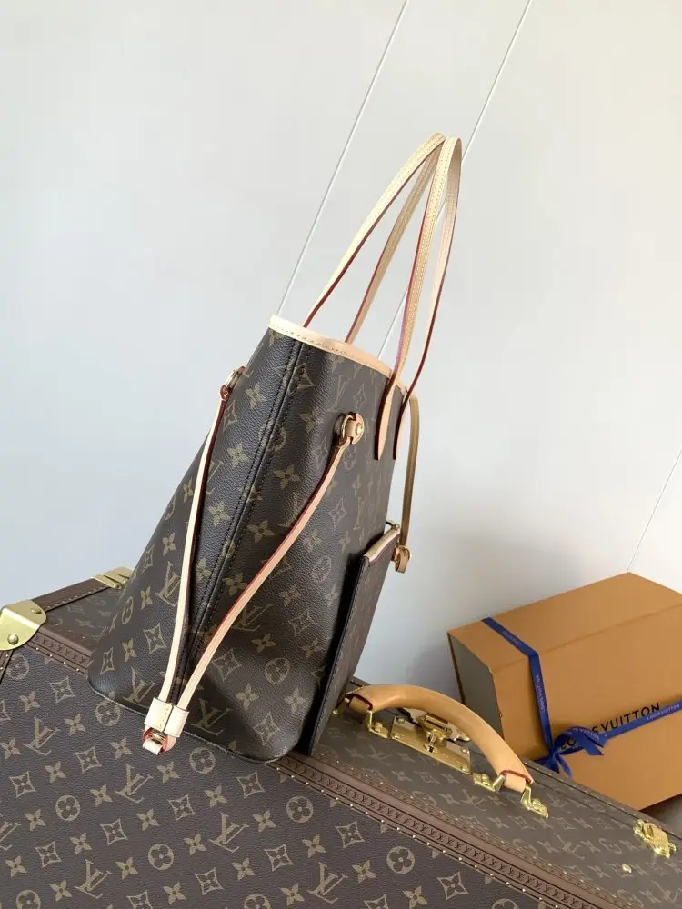 Louis Vuitton Сумка тоут Neverfull 31 см з канваса Damier Ebene — Фото 2