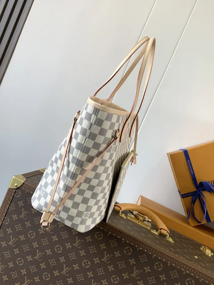 Louis Vuitton Сумка тоут Neverfull 31 см з канваса Damier Ebene — Фото 2