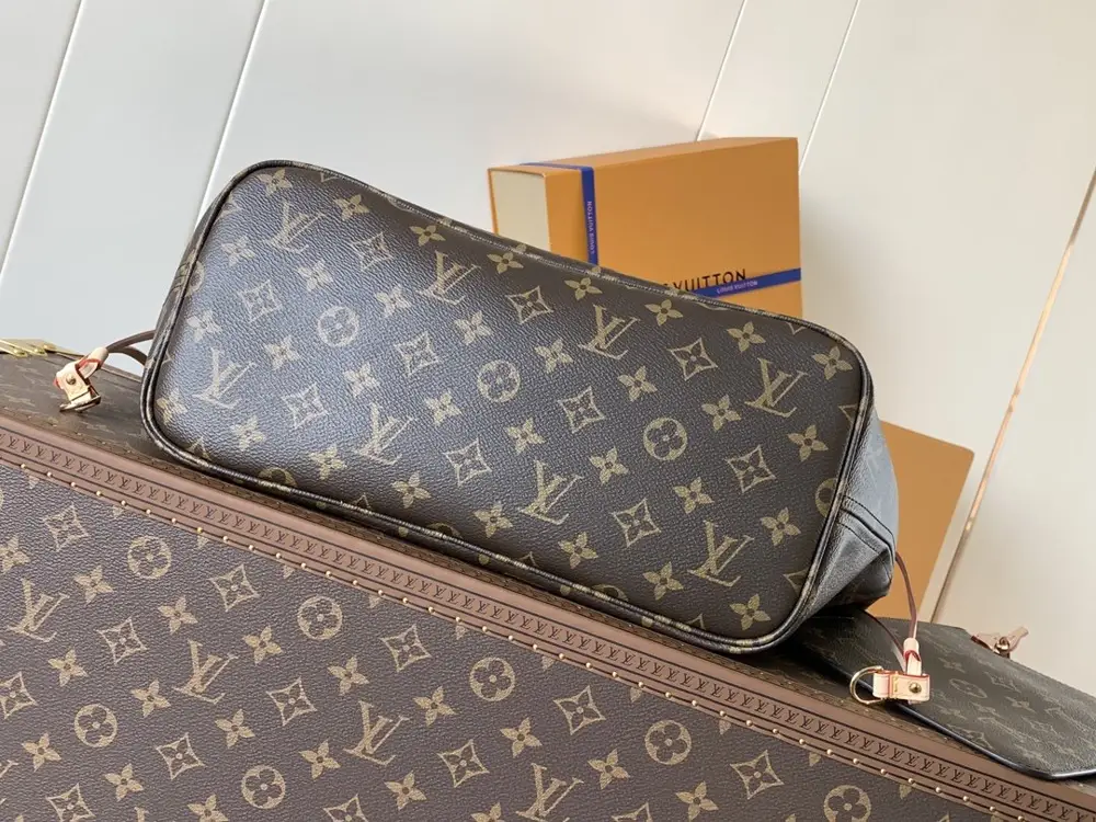 Louis Vuitton Сумка тоут Neverfull 31 см з канваса Damier Ebene — Фото 3