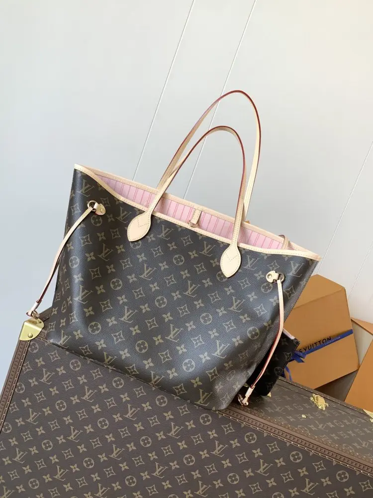 Louis Vuitton Сумка тоут Neverfull 31 см з канваса Damier Ebene — Фото 3
