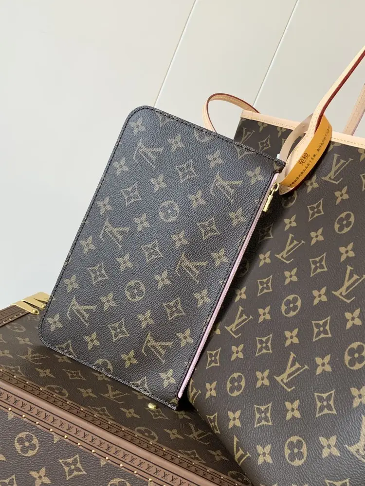 Louis Vuitton Сумка тоут Neverfull 31 см з канваса Damier Ebene — Фото 4