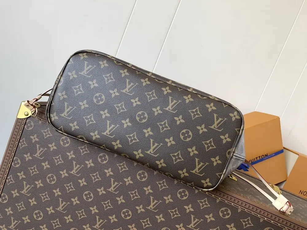 Louis Vuitton Сумка тоут Neverfull 31 см з канваса Damier Ebene — Фото 5