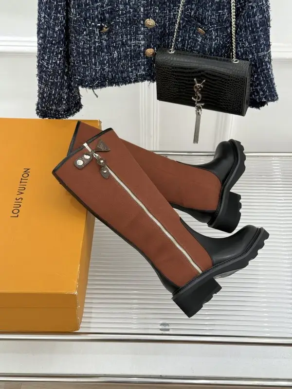 Louis Vuitton Чоботи на товстої підошві з бічний блискавкою — Фото 5
