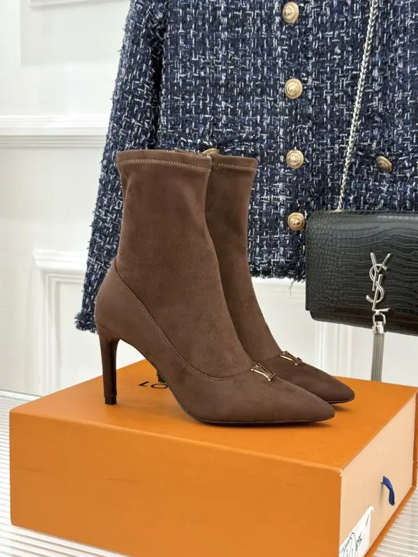 Louis Vuitton — Elastic Ankle boots on high heel