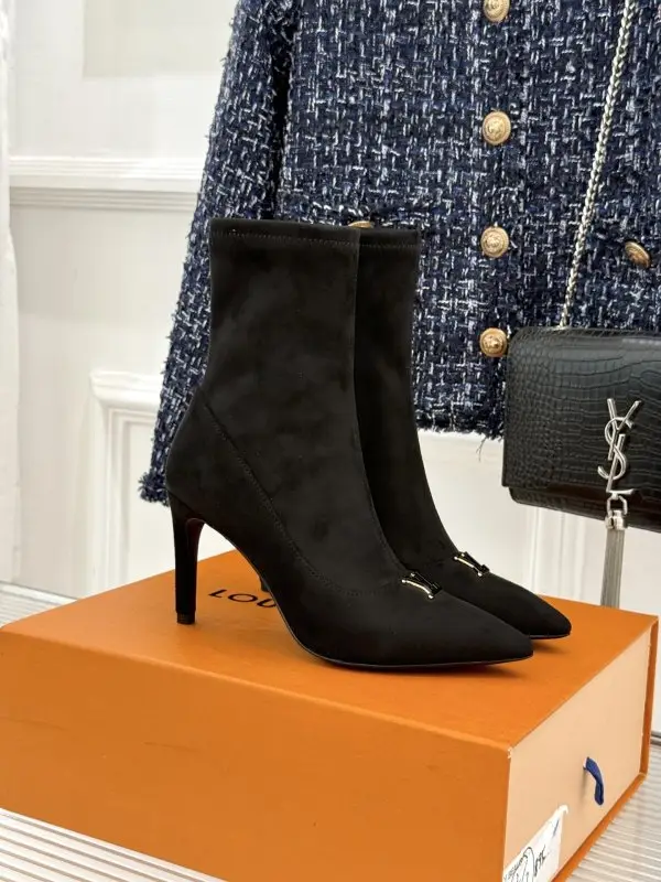 Louis Vuitton — Elastic Ankle boots on high heel