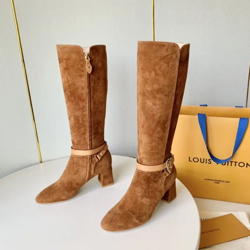 Louis Vuitton Високі чоботи шкіряні чоботи на підборах — Фото 2